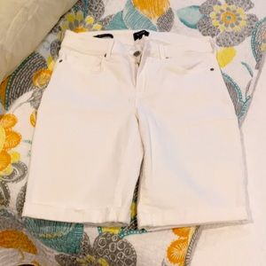 NYDJ White Dress Shorts
